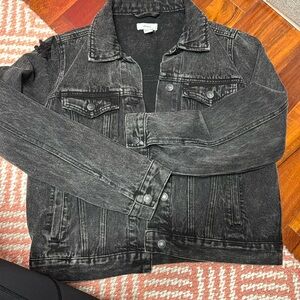 Women’s black, jean jacket size medium from forever 21